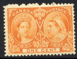 Canada 1897 1c Mint LH SG 122 Cat £14.00