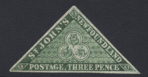 Newfoundland 1860 3d Mint LH SG 11 Cat £110