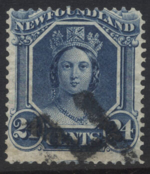 Newfoundland 1865-70 24c QV Used SG 30 Cat £38.00