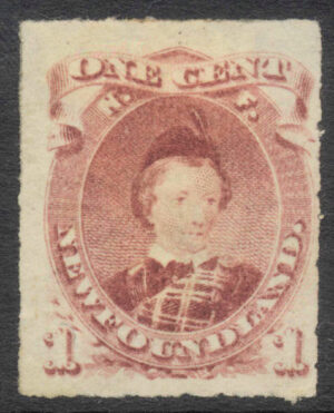 Newfoundland 1876-79 1c Part o.g. SG 40 Cat £120
