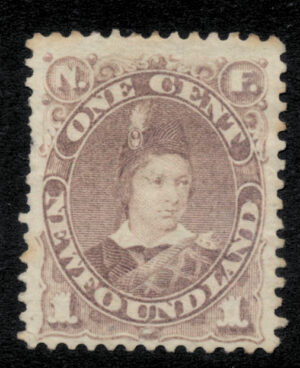 Newfoundland 1880-82 1c Part o.g. SG 44b Cat £55.00