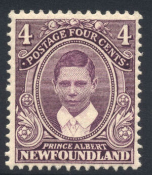 Newfoundland 1911-16 4c Part o.g. SG 120 (Sc 107) Cat £22.00
