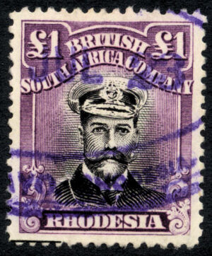 Rhodesia 1922-24 £1 Admiral P14 Die III Used SG 311 Cat £900