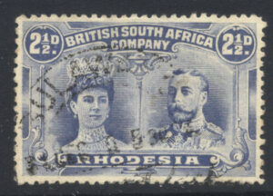 Rhodesia 1910-13 2½d Double head Used SG 184 Cat £70.00