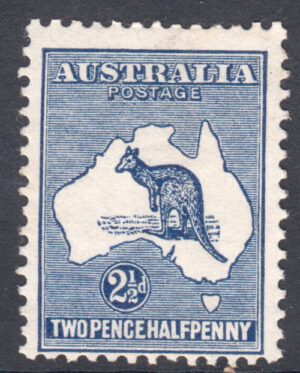 Australia 1913 2½d Roo Large part o.g. SG 4 Cat £50.00