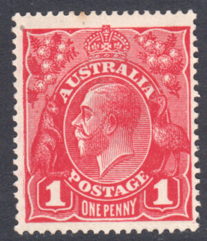 Australia 1914 1d GV Large part o.g. SG 21 Cat £45.00