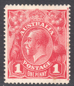 Australia 1914 1d GV Large part o.g. SG 21 Cat £45.00
