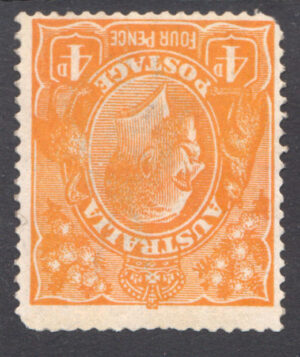 Australia 1914 4d GV Mint LH SG 22w Cat £42.00