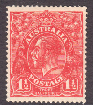 Australia 1924 1½d GV Mint LH SG 84 Cat £25.00