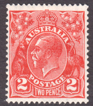 Australia 1926-30 2d GV Part o.g. SG 99 Cat £23.00