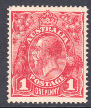 Australia 1915 1d GV Large part o.g. SG 21 Cat £45.00