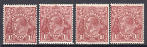 Australia 1930 1½d GV Large part o.g. SG 97 Cat £24.00