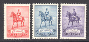 Australia 1935 2d to 2/- GV Large part o.g. SG 156-158 Cat £42.00
