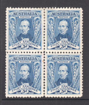 Australia 1930 3d GV Large part o.g. SG 118 Cat £34.00