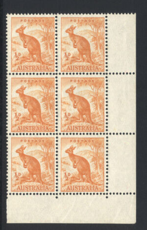 Australia 1938 ½d Roo Mint NH SG 164 Cat £15.00
