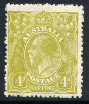 Australia 1924 4d GV Large part o.g. SG 80 Cat £35.00