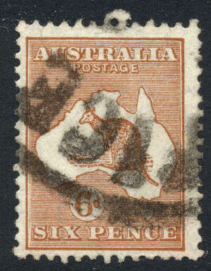 Australia 1931-36 6d Roo Used SG 132 Cat £40.00