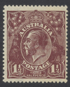 Australia 1919 1½d GV Mint NH SG 52 Cat £13.00