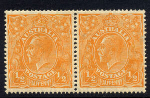 Australia 1927 ½d GV Mint LH SG 85 Cat £13.00
