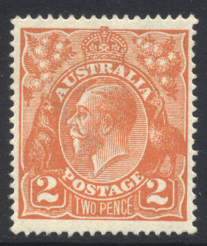 Australia 1918-23 2d Large part o.g. SG 62 Cat £15.00