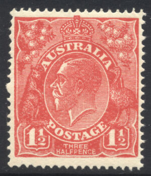 Australia 1924-5 1½d Mint LH SG 84 Cat £25.00