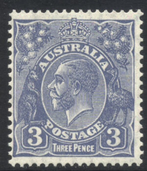 Australia 1931-6 3d Mint LH SG 128 Cat £24.00
