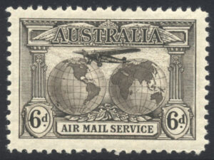Australia 1931 6d Large part o.g. SG 139 Cat £22.00