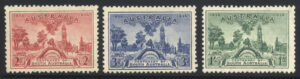 Australia 1936 2d-1/- Mint LH SG 161-63 Cat £35.00
