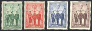 Australia 1937-49 1d-6d Mint LH SG 196-9 Cat £50.00