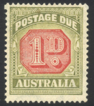Australia 1938 1d Postage Due Part o.g. SG D113 Cat £18.00