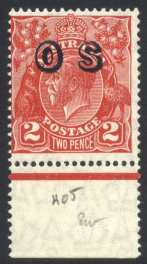Australia 1932-3 2d Official Mint NH SG O125 Cat £27.00