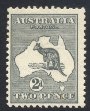 Australia 1915-27 2d Roo Large part o.g. SG 35 Cat £50.00