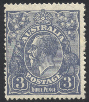 Australia 1926 3d GV Large part o.g. SG 90 Cat £29.00