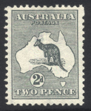 Australia 1913 2d Roo Large part o.g. SG 3 Cat £55.00