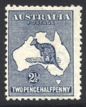 Australia 1913 2½d Roo Large part o.g. SG 4 Cat £50.00