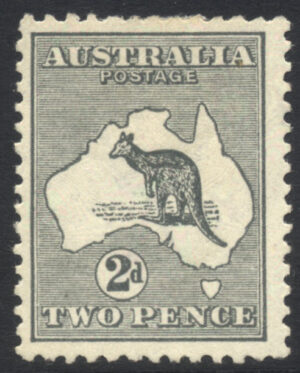 Australia 1915 2d Roo Large part o.g. SG 35 Cat £50.00