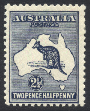 Australia 1917 2½d Roo Large part o.g. SG 36 Cat £27.00