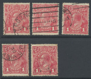 Australia 1918 1d GV Used SG 21ce Cat £55.00