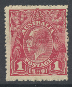 Australia 1920 1d GV Large part o.g. SG 21cf Cat £20.00