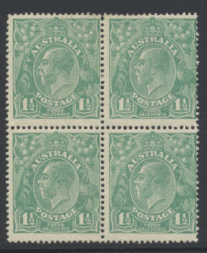 Australia 1923 1½d GV Large part o.g. SG 61 Cat £24.00