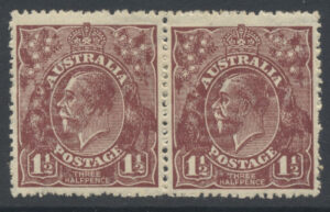 Australia 1920 1½d GV Large part o.g. SG 59a Cat £22.00