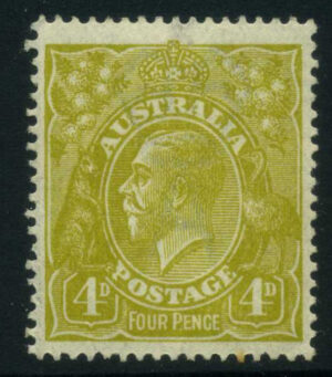 Australia 1924 4d GV Mint LH SG 80 Cat £35.00