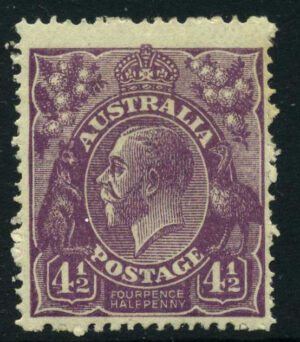 Australia 1924 4½d GV Large part o.g. SG 81 Cat £24.00