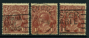 Australia 1936 1½d GV Used SG 126 Cat £42.00
