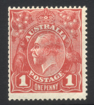 Australia 1914-20 1d GV Large part o.g. SG 21 Cat £48.00