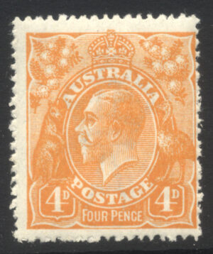 Australia 1920 4d GV Mint LH SG 22d Cat £55.00