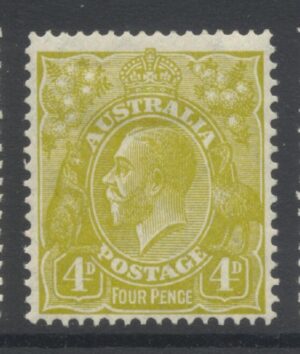 Australia 1933 4d GV Large part o.g. SG 129 Cat £23.00