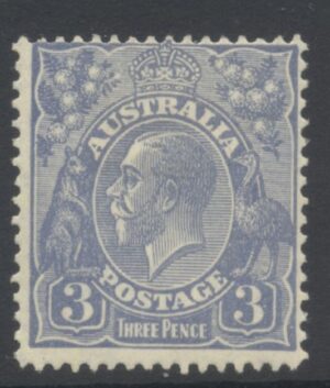 Australia 1928 3d GV Large part o.g. SG 100var Cat £38.00