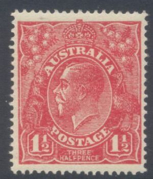 Australia 1924 1½d GV Large part o.g. SG 84 Cat £25.00
