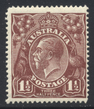 Australia 1919 1½d GV Mint LH SG 59 Cat £16.00